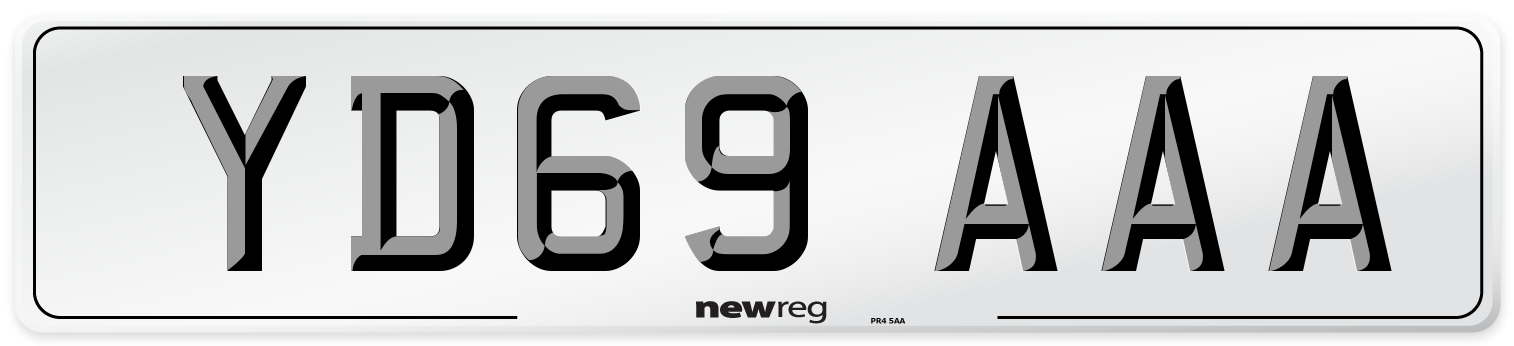 YD69 AAA Number Plate from New Reg